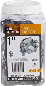 img 3 attached to 🔗 Halex 1" Non-Metallic Clamp Connector (05110B) - Pack of 25