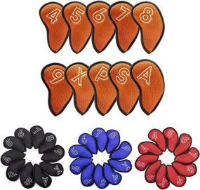 img 4 attached to 🏌️ Barudan Golf Lightweight Golf Club Headcovers - 10 Pack - Mesh and Foam Made for Oversized, Standard, and Small Sizes - Indoor and Outdoor Golf Gear