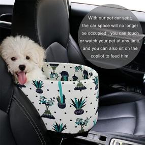 img 1 attached to 🐶 Water-Proof Pet Booster Seat for Small Dogs/Cats - CTGVH Dog Car Seat | Small Dog Cat Booster Seats | Perfect for Puppies, Cats, and Other Pets