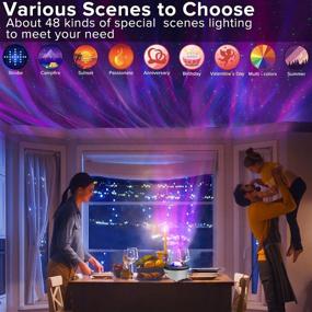 img 3 attached to 🌌 2021 Upgrade Galaxy Projector with Remote & App: Smart Aurora Star Projector with Alexa, Bluetooth Speaker, and White Noise - Perfect Gifts for Kids and Adults