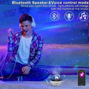 img 1 attached to 🌌 2021 Upgrade Galaxy Projector with Remote & App: Smart Aurora Star Projector with Alexa, Bluetooth Speaker, and White Noise - Perfect Gifts for Kids and Adults