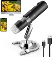 🔍 wireless digital microscope: pocket-sized 50x to 1000x handheld camera with wifi, usb, and 8 led fhd 1080p, compatible with android/iphone/ipad/tablet/windows/mac logo