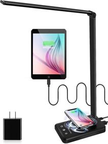 img 4 attached to 🔌 Wireless Charging LED Desk Lamp – Touch Control, USB Port, Dimmable Eye Protection – 5 Lighting Modes & 5 Brightness Levels – 30/60 min Auto Timer – Ideal for Home Office Desks