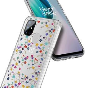 img 1 attached to 🌸 Protective Phone Case for NZND OnePlus Nord N10 5G: Tempered Glass + Shockproof Design - Flower