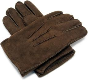 img 2 attached to 🧤 Sheepskin Shearling Leather Mittens by YISEVEN: Men's Accessories, Gloves, and Mittens