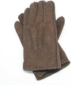 img 1 attached to 🧤 Sheepskin Shearling Leather Mittens by YISEVEN: Men's Accessories, Gloves, and Mittens