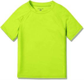 img 3 attached to 🌞 ATHLIO Youth Boys' Short Sleeve Rashguard: Top-Notch Swimwear for Ultimate Sun Protection