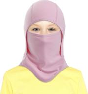 ❄️ unisex kids balaclava ski mask - winter windproof face cover for toddlers - ideal for skiing, snowboarding, and cycling logo