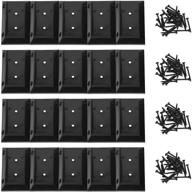 🔧 eapele 20pcs deck railing brackets: connectors for 2x4 railing wood post + 120pcs wood screws logo