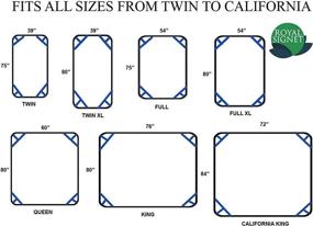 img 3 attached to 🛏️ "Крепления для простыней Royal Signet: премиум подтяжки для кроватей King и Twin - надежные треугольные держатели, угловые фиксаторы и поддержка матраса