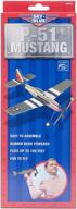 p-51 mustang model kit - sky blue flight skyryders logo
