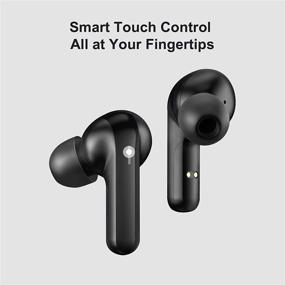 img 2 attached to Haylou GT3 True Wireless Earbuds with DSP Noise Reduction, Bluetooth 5.0 Headphones, Smart Touch Control, and 24 Hours Battery Life