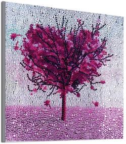 img 3 attached to 🖼️ ZSNUOK 5D DIY Diamond Painting Kit for Adults or Kids - Love Tree Special Shaped Drill Embroidery Craft Mosaic, Full Drill Paint with Diamonds - Home Wall Decor, 12x12 inches