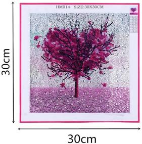 img 2 attached to 🖼️ ZSNUOK 5D DIY Diamond Painting Kit for Adults or Kids - Love Tree Special Shaped Drill Embroidery Craft Mosaic, Full Drill Paint with Diamonds - Home Wall Decor, 12x12 inches