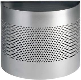 img 1 attached to Durable Silver 22L Semi-Circle Waste Basket with 165mm Perforation