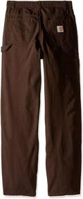 img 1 attached to 👖 Carhartt Boys Dungaree Pants: Dark, Durable & Trendy Boys' Clothing