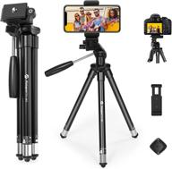 📸 fotopro phone tripod stand: легкий переносной штатив высотой 40 дюймов с пультом дистанционного управления для iphone, nikon, samsung, huawei - идеальный штатив для влогов tiktok и youtube! логотип