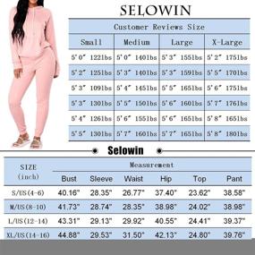 img 1 attached to Selowin Women's Casual Sweatsuit Set: Comfy Hoodie & Sweatpants for Sporty Style