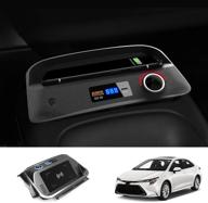 🚗 high-speed wireless car charger for toyota corolla 2019-2022 | t tgbros 15w qi pad with 36w usb port logo