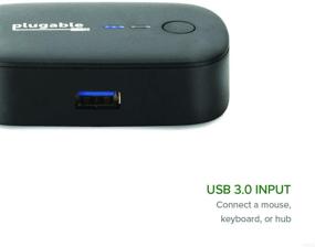 img 2 attached to 💻 Переключатель Plugable AB - USB 3.0 Переключатель для мгновенного смены устройства USB или хаба с помощью одной кнопки между двумя компьютерами