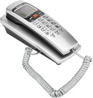 fsk/dtmf caller id telephone corded phone desk with crystal button logo