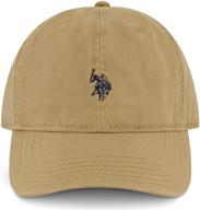 🧢 adjustable washed twill cotton baseball hat for men with u.s. polo assn. pony logo and curved brim логотип