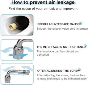 img 2 attached to 🚗 6-пак насадок для штуцеров шин Schrader, Mellbree 45° 90° 135° Комплект удлинителей для клапанов для двойных колесных транспортных средств, автомобилей, автодомов, колясок, велосипедов, мотоциклов и прицепов.