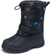 👟 vepose classic 820 black boys' shoes: waterproof, anti-slip outdoor footwear for kids logo