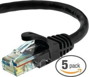 img 4 attached to Mediabridge Ethernet Cable (5-Pack - 3 Feet) - Supports Cat6 / Cat5E / Cat5 Standards