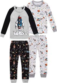 img 4 attached to 🎄 Christmas Sleepwear - Shelry Pajamas for Boys' Clothing