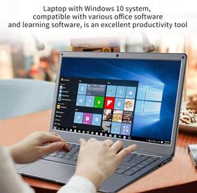 img 2 attached to 💻 Jumper Laptop with Office 365 Personal: 13.3'' Mini Laptop, Intel N3350, 4GB RAM, 64GB ROM, Expandable to 256GB TF Card - Red