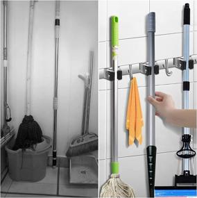 img 2 attached to 🧹 Wall-Mounted Broom Mop Holder