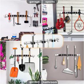 img 3 attached to 🧹 Wall-Mounted Broom Mop Holder