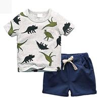 🦖 dinosaur printings clothing luminous aircraft boys' tops, tees & shirts: a fun and stylish choice логотип