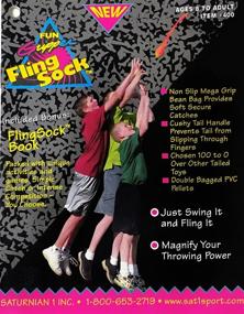 img 1 attached to 🧦 Get Groovy with Fun Gripper Tie Dye Fling Sock Toss Game and Game Booklet (Original) - 29.0 inch Fun for All!