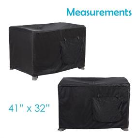 img 3 attached to 🏠 Houseables Pack N’ Play Cover, Stretchy Crib Canopy, Up to 41” x 32”, Breathable Blackout Tent, Darkening Playpen, Polyester Mesh, Washable, with Top Zipper & Side Panels, for Baby, Travel