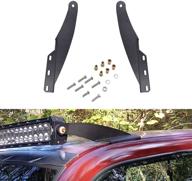 xjmoto roof windshield mounting bracket for 52'' 🔧 curved led light bar, compatible with 1989-1998 chevy gmc c/k logo