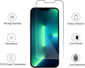 img 3 attached to 💎 Ailun 2 Pack iPhone 13 Pro Max Screen Protector [6.7 inch] Display 2021 with 2 Pack Tempered Glass Camera Lens Protector - HD, 9H Hardness