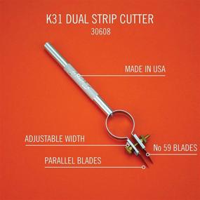 img 2 attached to 🔪 Excel Blades 30608 Dual Strip Cutter: Adjustable Twin Blade Knife for Precise Paper and Clay Cutting