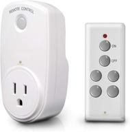 🔌 sungrow wireless remote control electrical outlet switch, socket size 2 x 4 x 2 inches, powerful rf signal with 100 feet coverage range, white, pack of 1 logo