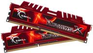 💾 g.skill серия ripjawsx 16 гб (2 х 8 гб) 240-контактный модуль памяти ddr3 sdram ddr3 1866 (pc3 14900) для настольных компьютеров f3-14900cl10d-16gbxl логотип