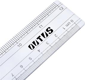 img 1 attached to 📏 Versatile Plastic Ruler for Accurate Inch Measurements: Ideal for Tests, Measuring, and Inspections