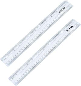 img 4 attached to 📏 Versatile Plastic Ruler for Accurate Inch Measurements: Ideal for Tests, Measuring, and Inspections