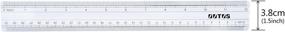 img 2 attached to 📏 Versatile Plastic Ruler for Accurate Inch Measurements: Ideal for Tests, Measuring, and Inspections