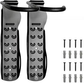 img 4 attached to 🚲 BIKEHAND Heavy Duty Bike Hanger: Ultimate Garage/Shed Bicycle Wall Hook Mount Holder, Vertical Bike Rack Indoor Storage System with Screws