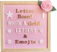 pink letter board 10x10 inches logo
