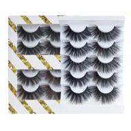 👀 jimire high volume fluffy 3d false eyelashes bundle - 5 pairs logo