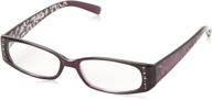 👓 foster grant women's carla 1014161-250.fgu: stylish rectangular reading glasses for women logo