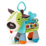🐶 skip hop bandana buddies baby activity toy: multi-sensory puppy teething toy with rattle & textures logo