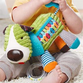 img 2 attached to 🐶 Skip Hop Bandana Buddies Baby Activity Toy: Multi-Sensory Puppy Teething Toy with Rattle & Textures